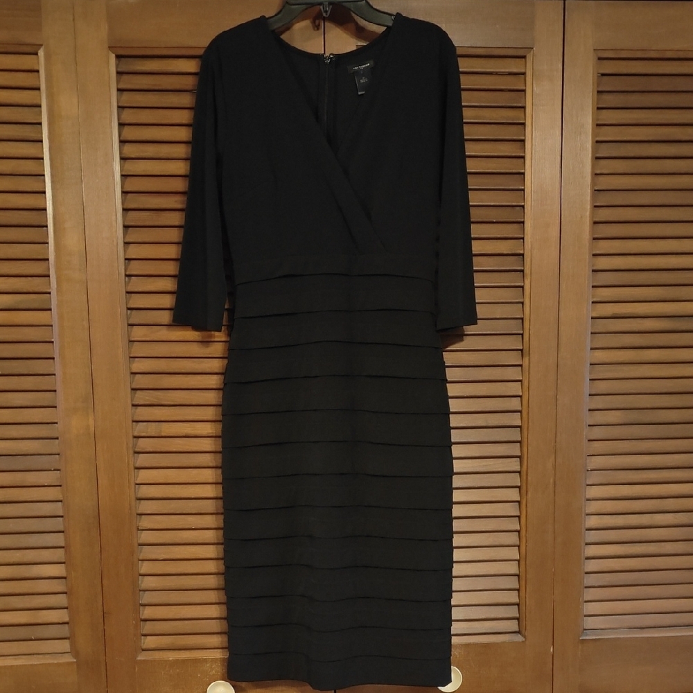 Ann Taylor Black Long Sleeve Dress